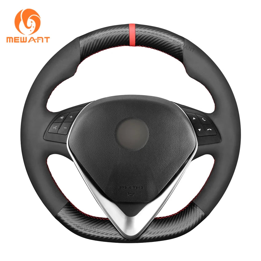 Car Interior Decorate Accessory Custom Faux Pu Leather Hand Sewing Steering Wheel Cover For Alfa Romeo Giulietta 2014-2021