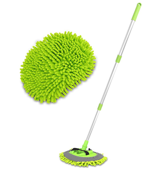 Telescopic Extendable Car Cleaning Tools 2 in 1 Chenille Microfiber Car Wash Brush Mops